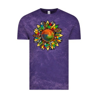 Cloud Purple autism awareness cowhide leopard sunflower Vintage Tee - Artiststas
