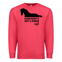 Everybody's Gotta Horse Neigh Premium Sweatshirt | Teevron