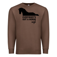 Chestnut everybody's gotta horse neigh Premium Sweatshirt - Bettercallsaul