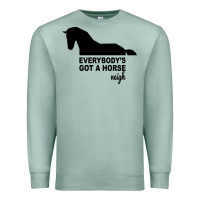 Seafoam everybody's gotta horse neigh Premium Sweatshirt - Bettercallsaul