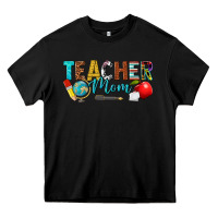 Black teacher mom Heavy Core Tee - texasbilliewilder