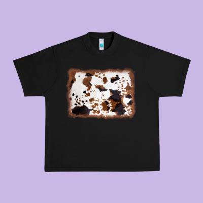Cowhide Background Urban Heavy Tee Designed By Adodesignshop