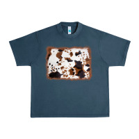 Midnight Navy cowhide background Urban Heavy Tee - AdoDesignShop