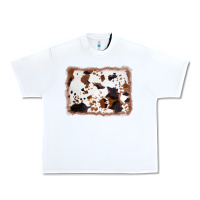 White cowhide background Urban Heavy Tee - AdoDesignShop