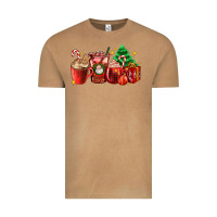 Vintage Camel Christmas coffee cups with gift and Christmas tree Vintage Tee - AdoDesignShop