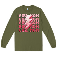 Army Green girl mom Long Sleeve Tee - MaliasSmallBusiness