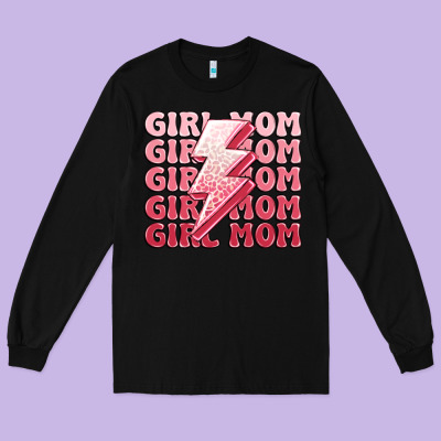 Girl Mom Long Sleeve Tee Designed By Maliassmallbusiness