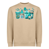 Mushroom winter christmas gnomes coffee cups Heavyweight Sweatshirt - Jasminsmagicworld