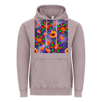 Vintage Zinc pumpkin flower halloween seamless pattern Vintage Hoodie - BundleAndBundleShop