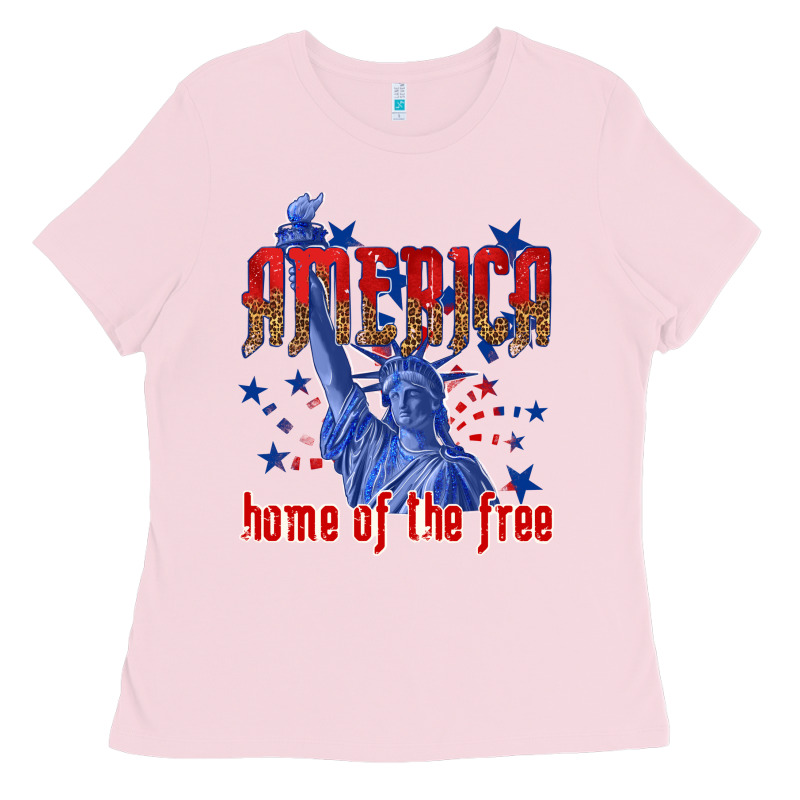 America Home Of The Free Ladies Tee by texasbilliewilder | Teevron