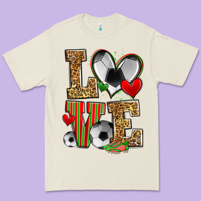 Love Soccer Premium Tee Designed By Zillion Design Studio