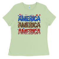 Matcha America america america fourth of july Ladies Tee - texasbilliewilder