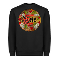 Black ladybug one ornament Heavyweight Sweatshirt - BarkalooDesign