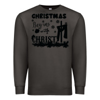 Smoke Christmas Begins With Christ Premium Sweatshirt - Bettercallsaul