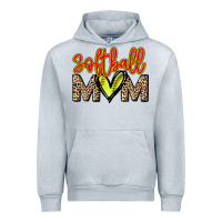 Heather Grey Softball mom Urban Hoodie - HowdyJamesFarm