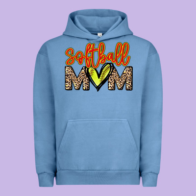 Softball Mom Urban Hoodie Designed By Howdyjamesfarm