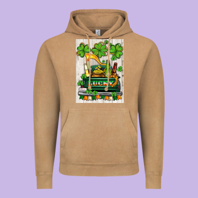 Lucky Truck Vintage Hoodie Designed By Adodesignshop