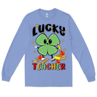 Colony Blue lucky teacher Long Sleeve Tee - MaliasSmallBusiness