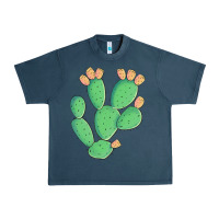 Midnight Navy texas prickly pear cactus Urban Heavy Tee - Artiststas