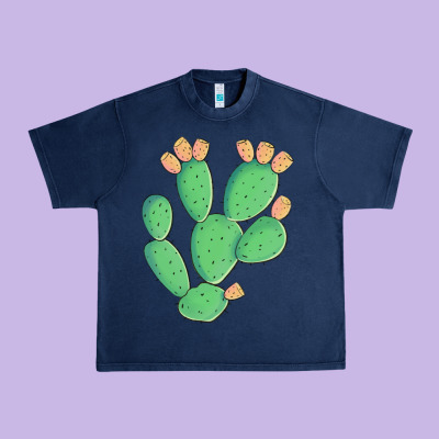 Texas Prickly Pear Cactus Urban Heavy Tee Designed By Artiststas