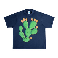 Navy texas prickly pear cactus Urban Heavy Tee - Artiststas