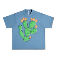 Pebble Blue texas prickly pear cactus Urban Heavy Tee - Artiststas