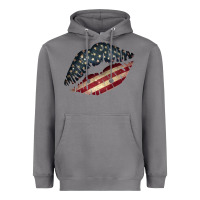 Storm Vintage American Flag Lips Heavyweight Hoodie - Bettercallsaul