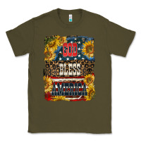 Army Green Western God Bless America Classic Tee - LillyAllenDesigns