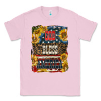 Bubblegum Pink Western God Bless America Classic Tee - LillyAllenDesigns
