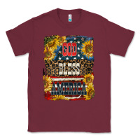 Burgundy Western God Bless America Classic Tee - LillyAllenDesigns