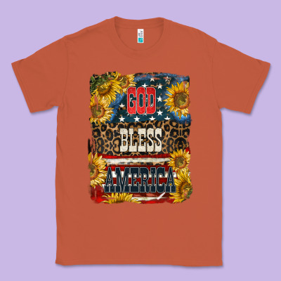 Western God Bless America Classic Tee Designed By Lillyallendesigns