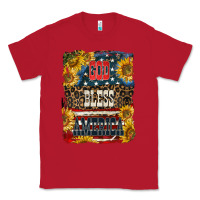 Red Western God Bless America Classic Tee - LillyAllenDesigns