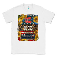 White Western God Bless America Classic Tee - LillyAllenDesigns
