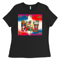 Black dominican republic coffee cups Ladies Tee - Zillion Design Studio