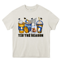 Cream tis' the season volleyball coffee cups Heavy Core Tee - Zillion Design Studio