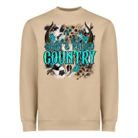 Mushroom born  raised country Heavyweight Sweatshirt - NancyCooperArtShop