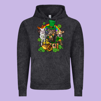 Little Cows And St Patricks Party Vintage Hoodie Designed By Adodesignshop