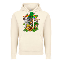Vintage Artic little cows and st patricks party Vintage Hoodie - AdoDesignShop