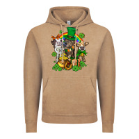 Vintage Coffee little cows and st patricks party Vintage Hoodie - AdoDesignShop
