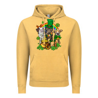 Vintage Mustard little cows and st patricks party Vintage Hoodie - AdoDesignShop