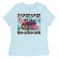 Baby Blue crafting queen Ladies Tee - Zillion Design Studio