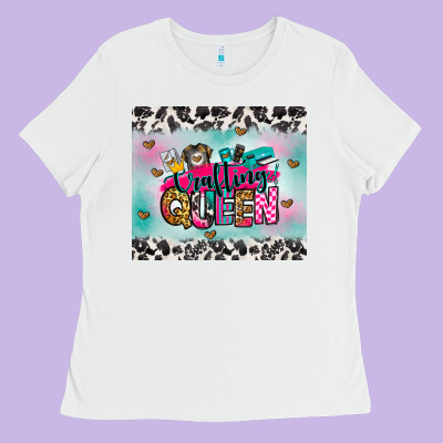 Crafting Queen Ladies Tee Designed By Zillion Design Studio