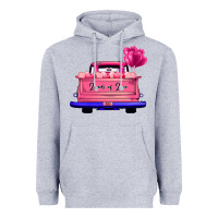 Heather Grey Loads Of Love Valentine's Day Truck Heavyweight Hoodie - Bettercallsaul
