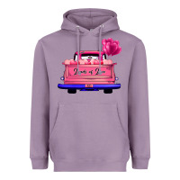 Lavender Loads Of Love Valentine's Day Truck Heavyweight Hoodie - Bettercallsaul