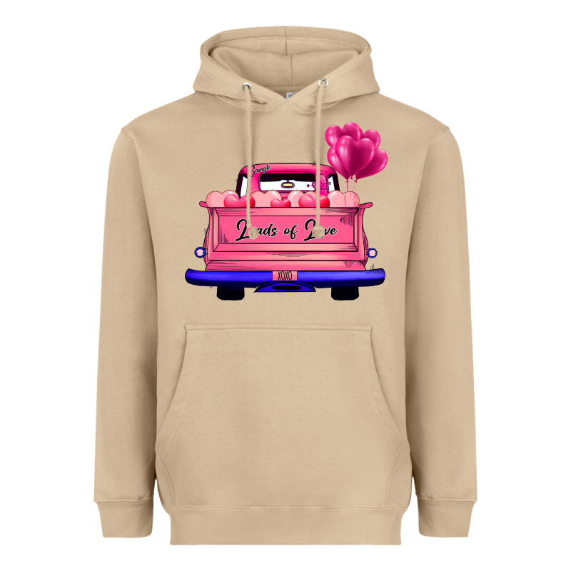 Loads Of Love Valentine's Day Truck Heavyweight Hoodie by Bettercallsaul | Teevron