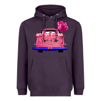 Plum Loads Of Love Valentine's Day Truck Heavyweight Hoodie - Bettercallsaul