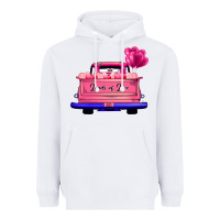 White Loads Of Love Valentine's Day Truck Heavyweight Hoodie - Bettercallsaul