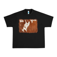 Black cowhide background Urban Heavy Tee - AdoDesignShop