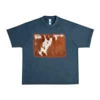 Midnight Navy cowhide background Urban Heavy Tee - AdoDesignShop