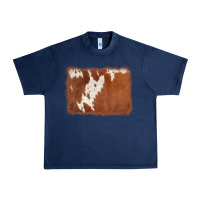 Navy cowhide background Urban Heavy Tee - AdoDesignShop